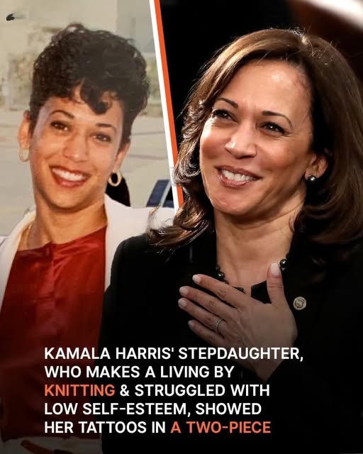 Kamala Harris’ Stepdaughter, Who Makes a Living by Knitting and Struggled with Low Self-Esteem, Showed Her Tattoos in a Two-Piece — Her Story