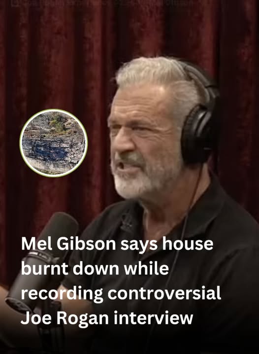 Mel Gibson Reveals House Burned Down During Joe Rogan Podcast Recording