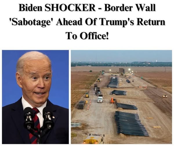 Republican Senator Demands Biden Admin Stop Selling Border Wall Materials