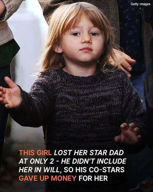 This girl lost her star dad at only 2 – he didn’t include her in his will, so people gave up money for her