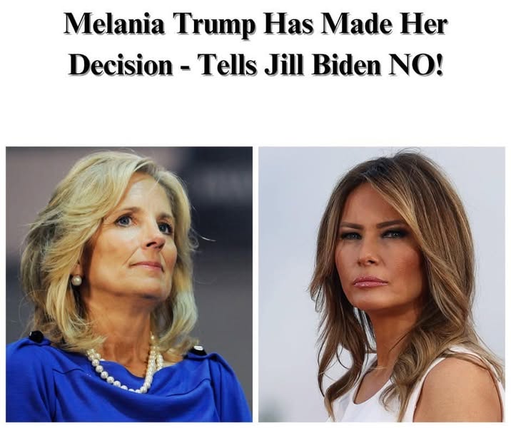 Jill Biden Confirms Melania Trump Declined Her White House Invitation