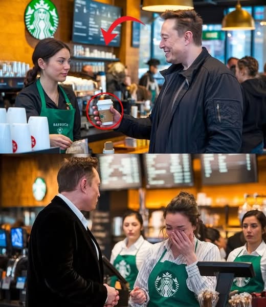 Elon Musk Overhears a Starbucks Cashier Struggling to Buy a Gift for Her Daughter—What He Does Next Will Melt Your Heart! .Qu