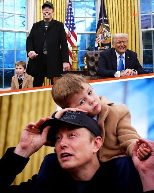 Donald Trump’s Reaction to Elon Musk’s Son at the White House Has People Talking